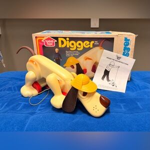 Digger The Dog Pull Toy - 1974 by Playskool